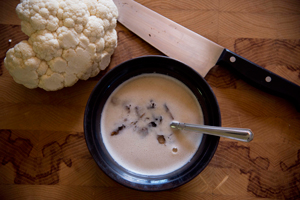 Paleo Creamy Cauliflower Mushroom Soup